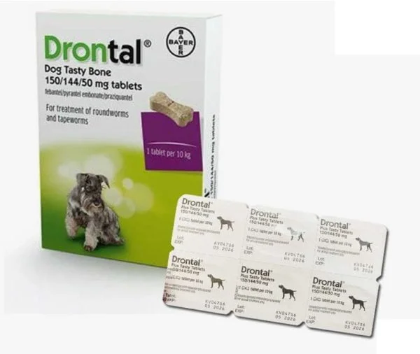 Drontal Plus FOR 10KG DOGS flavour 6 tabs