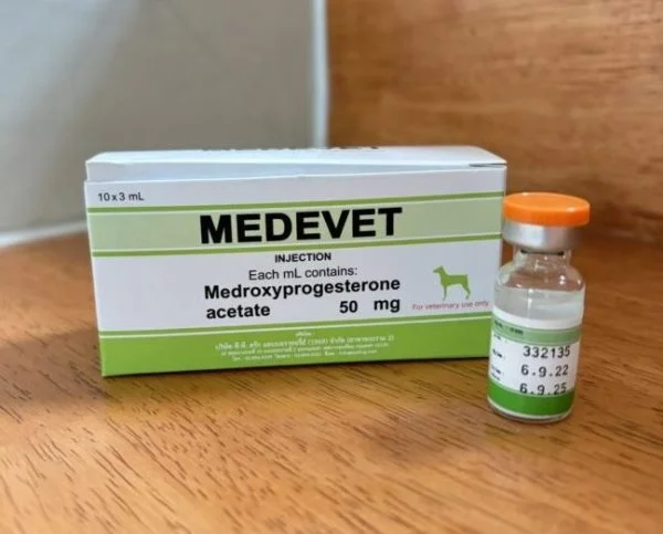 FREE Medevet - Medroxyprogesterone acetate Injection 3 ml x 1 bottle for Rescue
