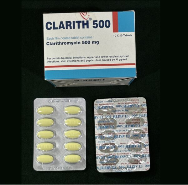 Clarithromycin 500mg 10 pills