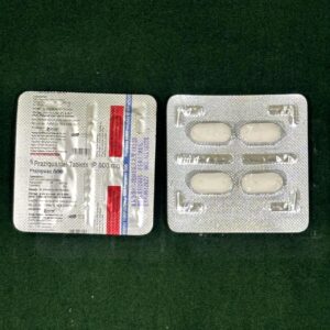 Praziquantel 600 mg 40 Tablets (from India)
