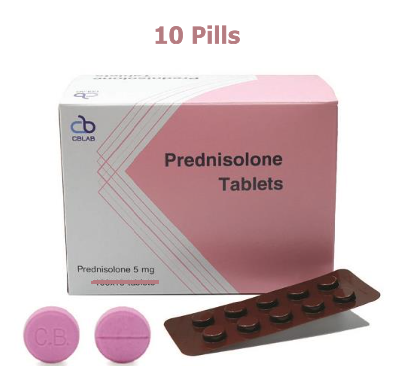 Prednisolone 5 mg 10 pills from Thailand's company